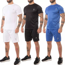 Kit Camisetas + Bermudas Masculinas Conjunto Fitness Para Academia