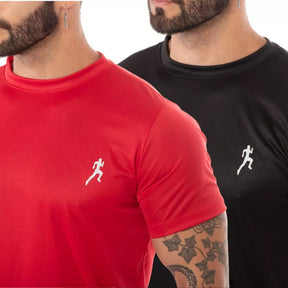 Kit Camisetas + Bermudas Masculinas Conjunto Fitness Para Academia